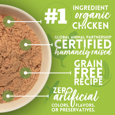 Organic Chicken & Liver Recipe Cat Food