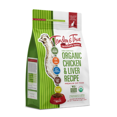 Organic Chicken & Liver Recipe Dry Cat Food