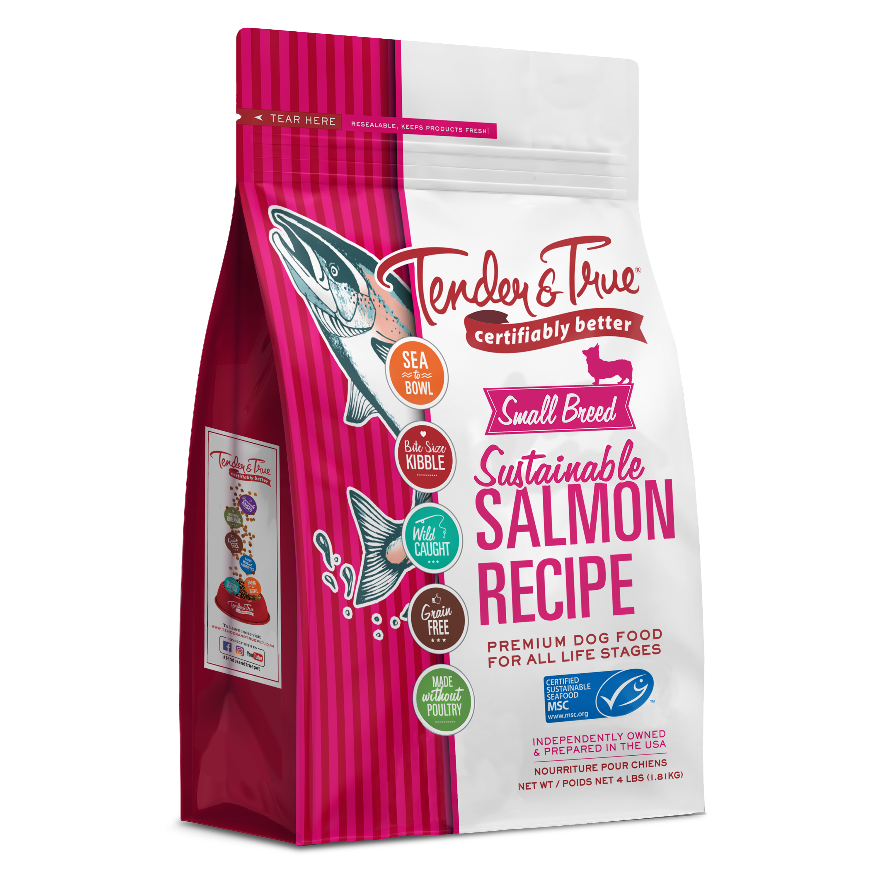 Tender & True Small Breed Sustainable Salmon Recipe Dry Dog Food