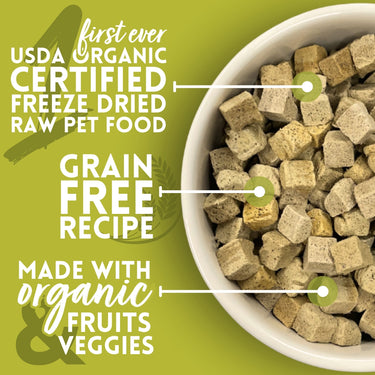 Organic Farmers Market Recipe Freeze Dried Raw Dog Food