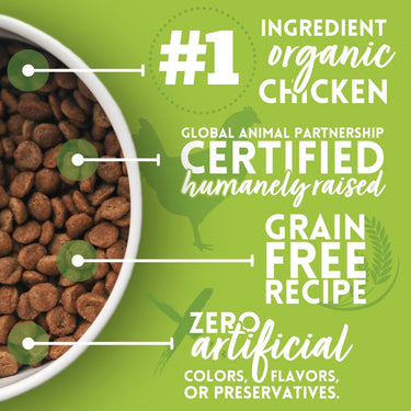 Organic Chicken & Liver Recipe Dry Dog Food