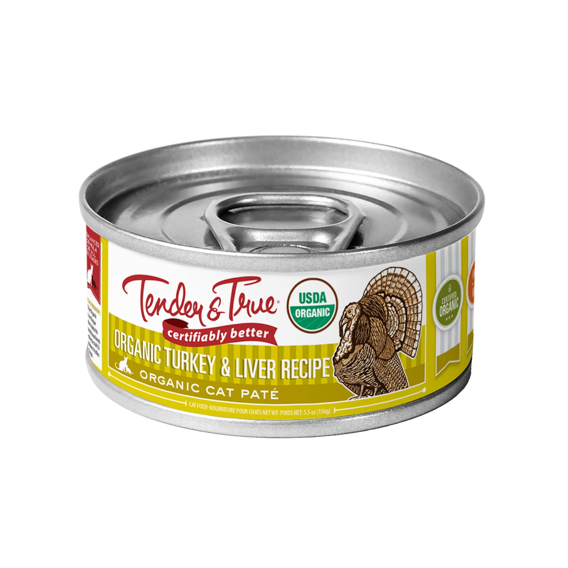 Organic Turkey Liver Recipe Cat Food Tender True Pet