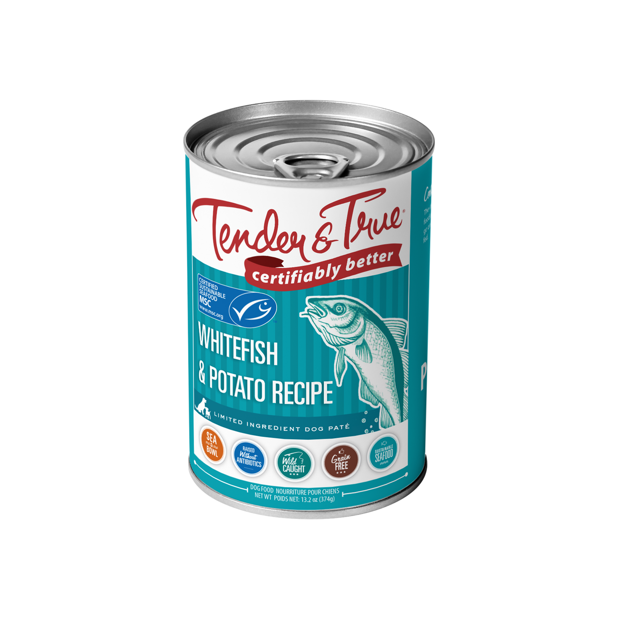 Ocean Whitefish & Potato Recipe Dog Food – Tender & True Pet