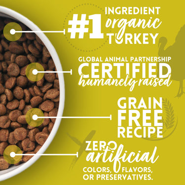 Organic Turkey & Liver Recipe Dry Dog Food
